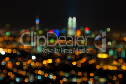 Kuala Lumpur defocused