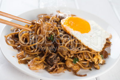 Asian dish Char Kuey Teow