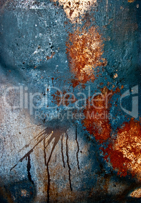 Colored grunge iron background