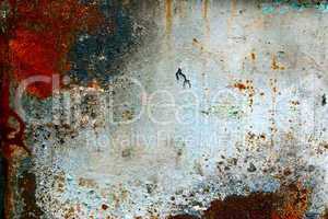 Colored grunge iron background