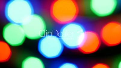 blurred red, blue, green blinking background