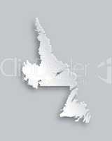Karte von Newfoundland und Labrador