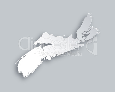 Karte von Nova Scotia