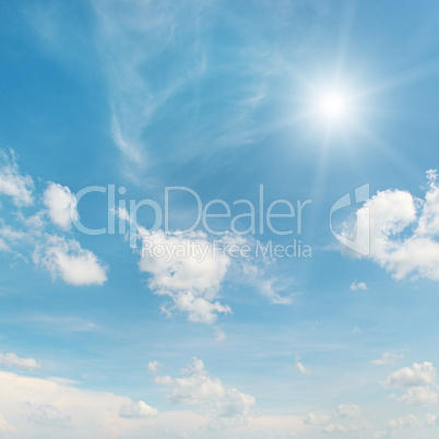 sun on blue sky sun on blue sky