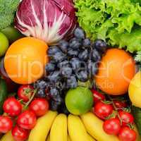 set fruit and vegetable