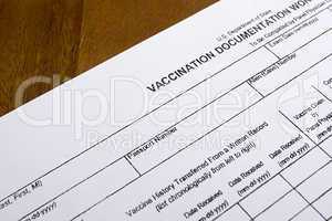 Vaccination Documentation Worksheet