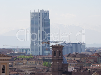 Aerial view of Turin