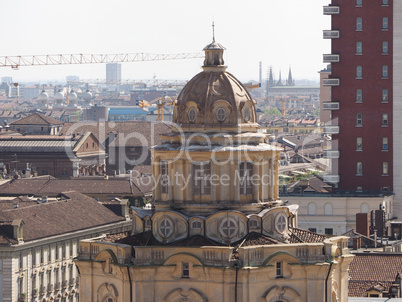 Aerial view of Turin