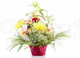 Basket with flowers for Mother