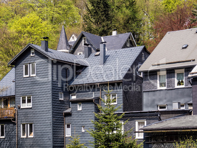 Schieferhäuser im Thüringer Wald