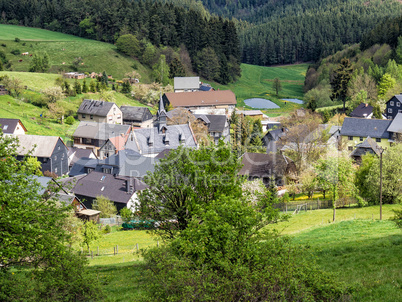 Dorf im Thüringer Wald