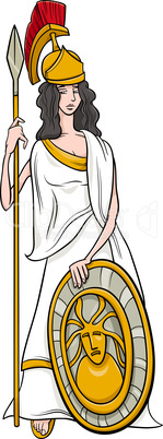 greek goddess athena cartoon