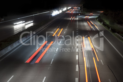 traffic by night