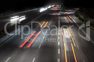 traffic by night