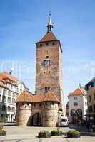 clock tower Nuremberg Bavaria Germany