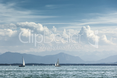 sailing at Starnberg lake