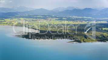 panoramic aerial view Bavaria