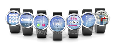 Group of smart watches