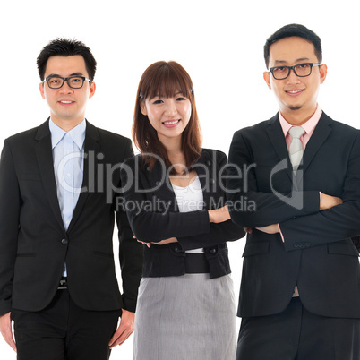 Asian Multi Ethnic Cheerful Business People