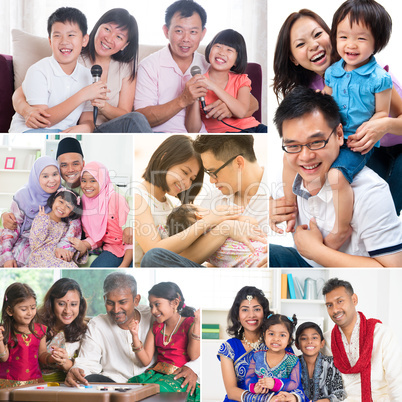 Collage photo of family