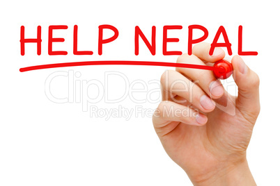 Help Nepal Red Marker