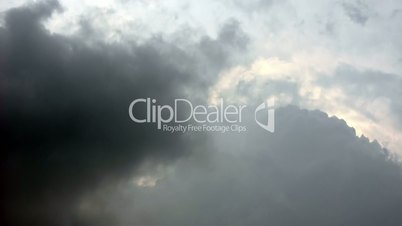 Cloudy sky, time lapse