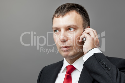 businessman on mobile phone