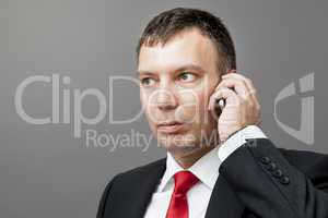 businessman on mobile phone