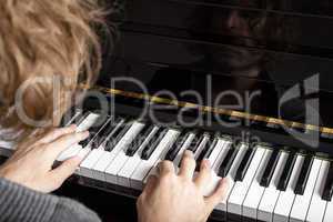 piano playing