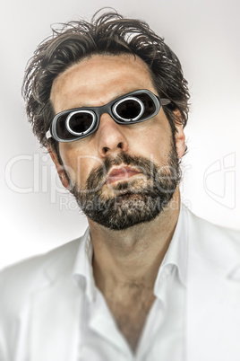 man with cool sun glasses