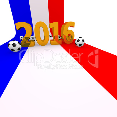 Soccer background 2016 in France