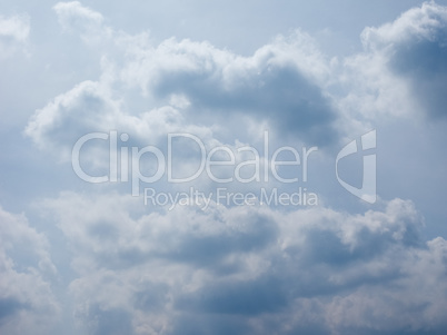 Blue sky with clouds background