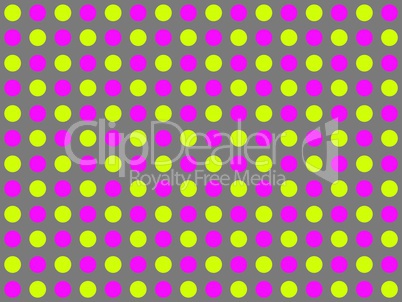 Gepunkteter Hintergrund grau gelb pink