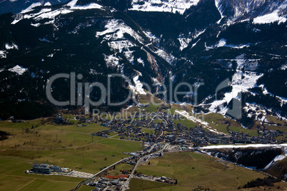 Luftaufnahme, Pinzgau, Österreich