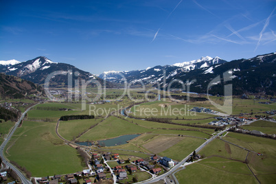 Luftaufnahme, Pinzgau, Österreich