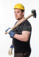 Handwerker mit Vorschlaghammer