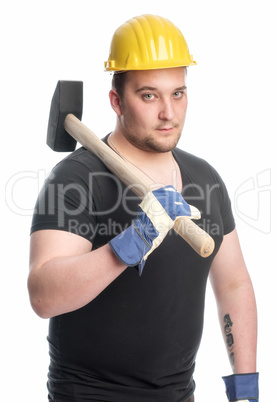 Handwerker mit Vorschlaghammer