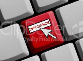Computer Tastatur mit Mauspfeil: Insurance
