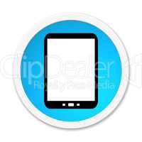 Runder Button blau: Smartphone