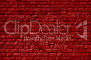 Rote Backsteinmauer