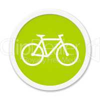 Runder Button grün: Fahrrad