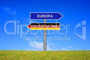 Wegweiser: Europa Deutschland