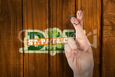 Composite image of patricks day fingers