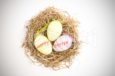 Composite image of happy easter