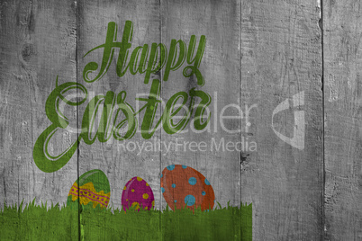 Composite image of happy easter