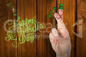 Composite image of patricks day fingers