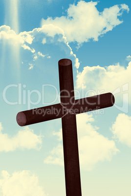 Cross against sky