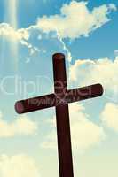 Cross against sky