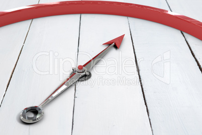 Composite image of compass