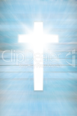 Composite image of white cross